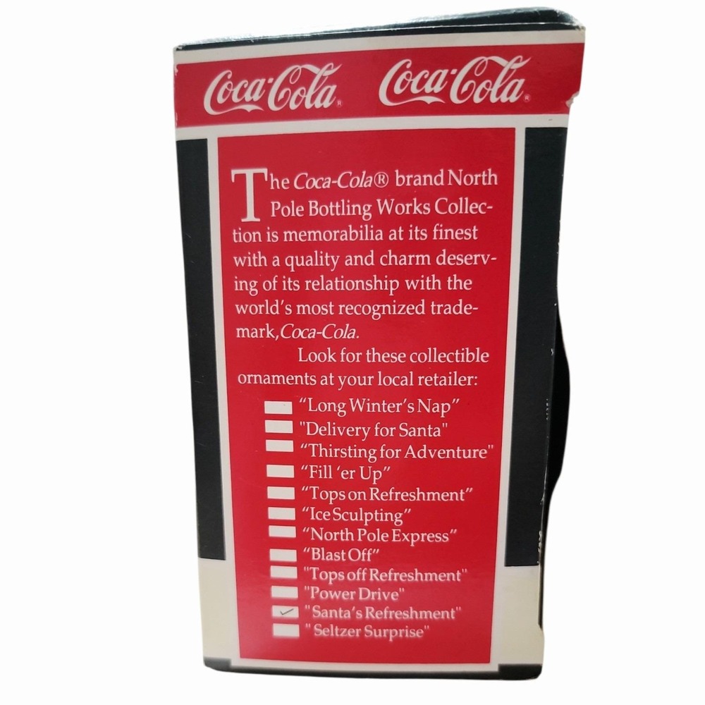 Coca-Cola Bottling Works Collection "Santa's Refreshment" Christmas Ornament - Picture 3 of 5